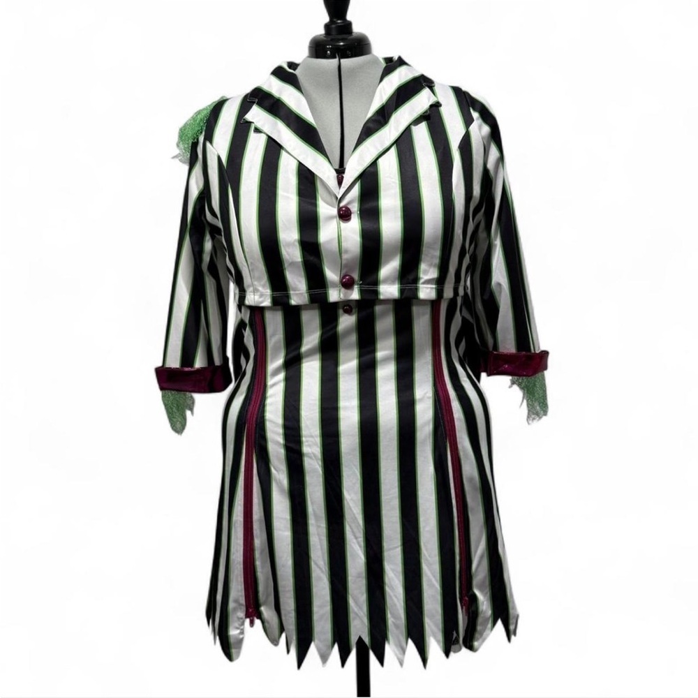 Dolls Kill The Bio-Exorcist Beetlejuice Costume Set, Plus Size 2X Cosplay, NEW